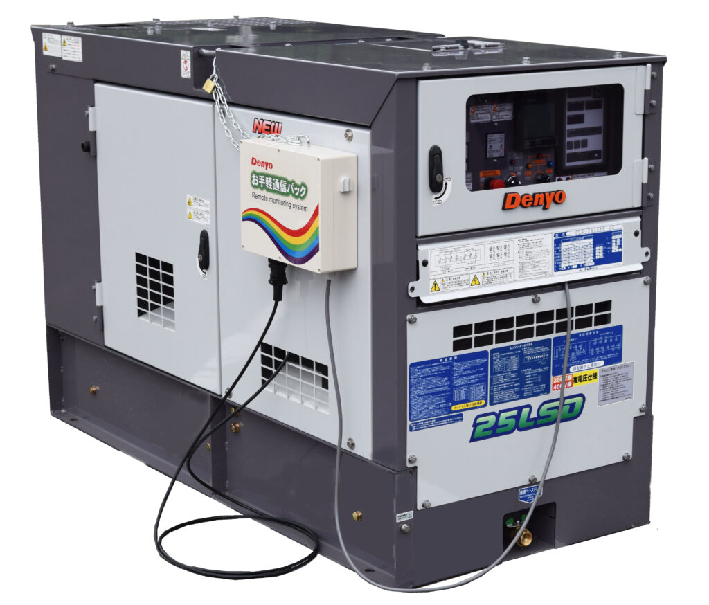 エンジン発電機をお手軽に遠隔監視！お手軽通信パック