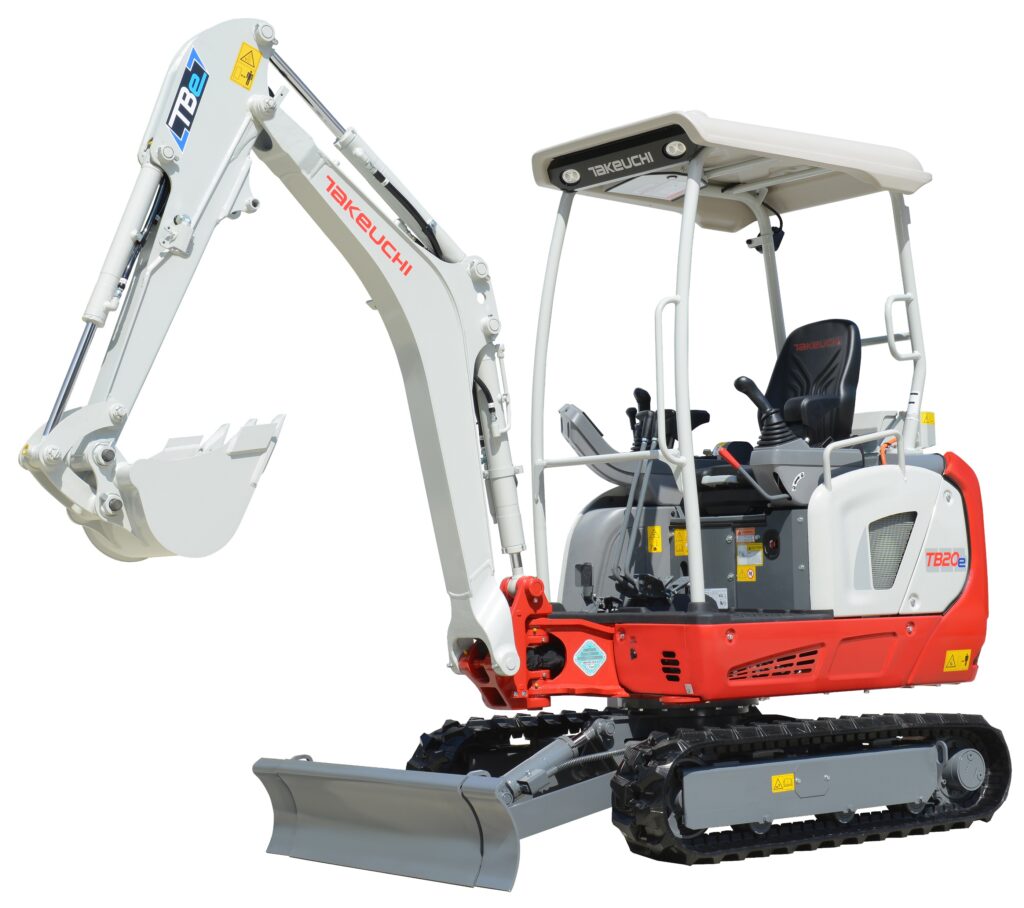脱炭素対策　小型電動バックホウ　TB20e