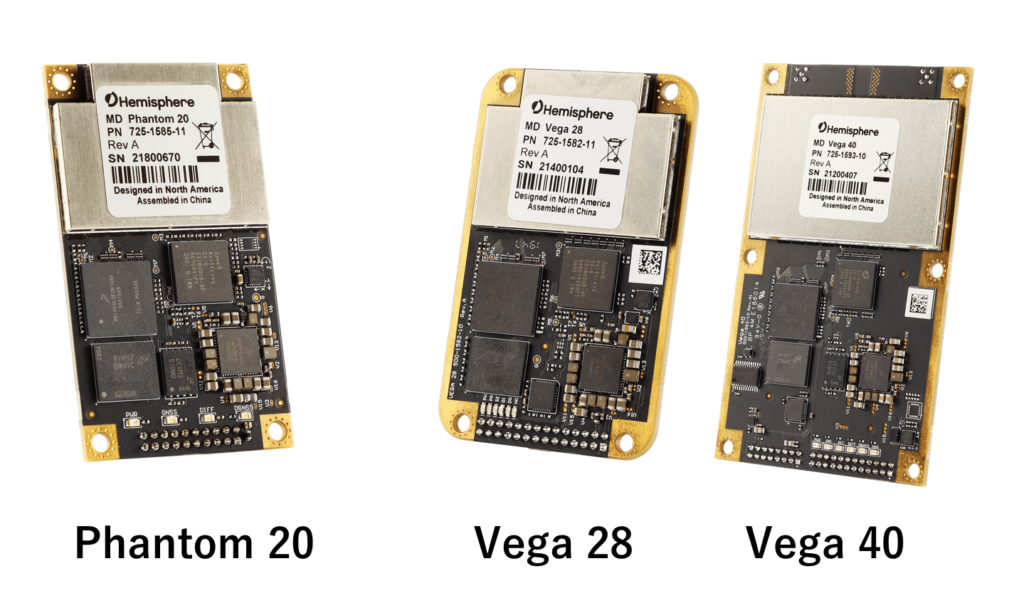 GNSSエンジン『Phantom20』『Vega28』『Vega40』