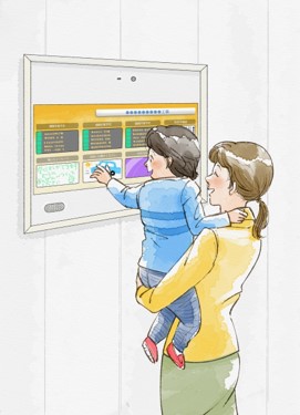 工事現場向けに作った仮囲い用デジタルサイネージ「ご近所様モニター」