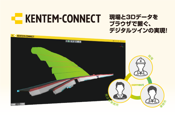 デジタルツインで建設DX実現『KENTEM-CONNECT(ケンテムコネクト)』